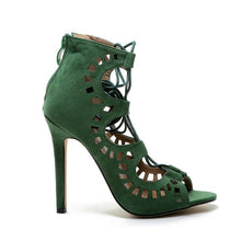 Load image into Gallery viewer, Open Lace Party Pumps - SexyBling