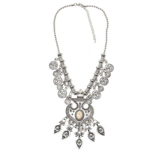 2017  Heavy metal Gypsy Ethnic Vintage Antique Silver pendants - SexyBling