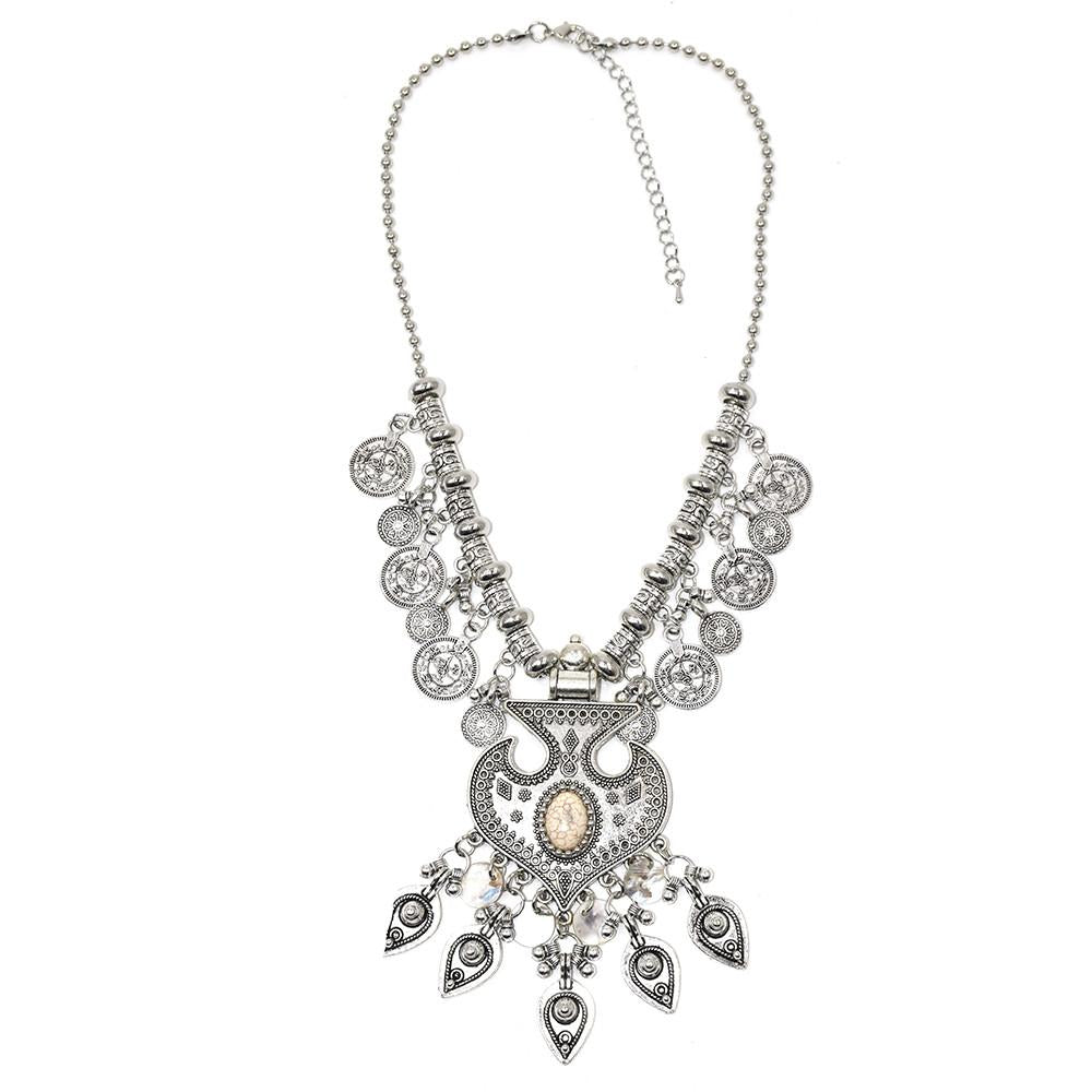 2017  Heavy metal Gypsy Ethnic Vintage Antique Silver pendants - SexyBling
