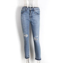Load image into Gallery viewer, Vintage Ripped Boyfriend Jeans - SexyBling