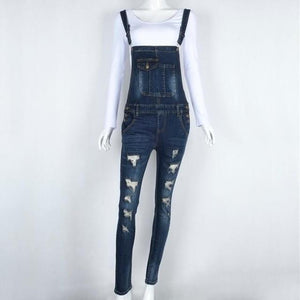 Sexy Denim Jean Overalls - SexyBling