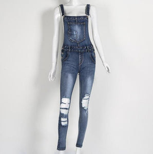 Sexy Denim Jean Overalls - SexyBling