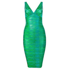 Load image into Gallery viewer, NEW Shining Foil Bandage Evening Dress - SexyBling
