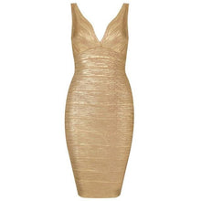Load image into Gallery viewer, NEW Shining Foil Bandage Evening Dress - SexyBling