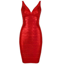 Load image into Gallery viewer, NEW Shining Foil Bandage Evening Dress - SexyBling