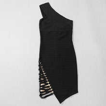 Load image into Gallery viewer, Elegant One Shoulder Coverall Club Dress - SexyBling
