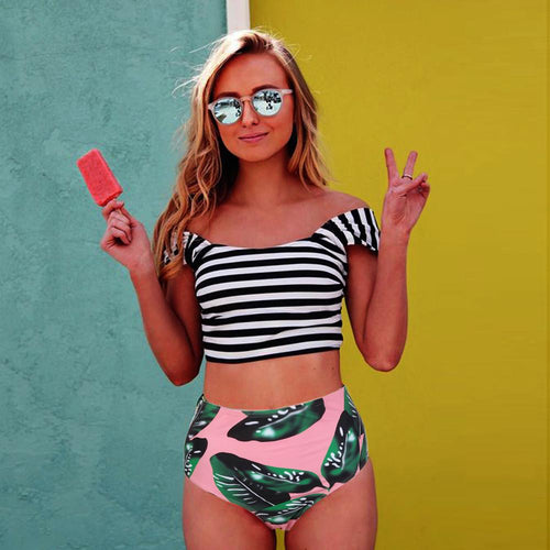 Retro Swimsuit Tankini - SexyBling