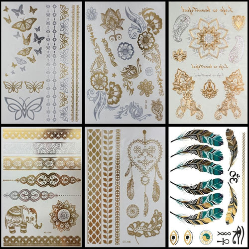 4 Pc Flash Temporary Tattoos - SexyBling
