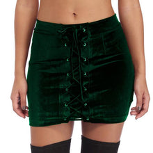 Load image into Gallery viewer, Vintage Velvet Lace Up Club Shorts - SexyBling