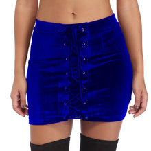Load image into Gallery viewer, Vintage Velvet Lace Up Club Shorts - SexyBling