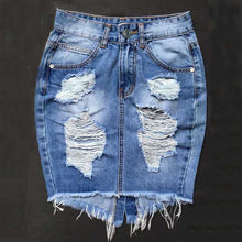 Load image into Gallery viewer, Dominant Midi High Waist Denim Skirt - SexyBling