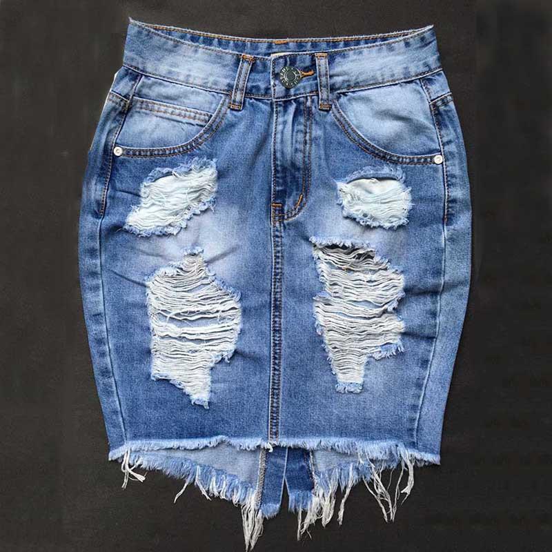 Dominant Midi High Waist Denim Skirt - SexyBling