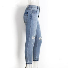 Load image into Gallery viewer, Vintage Ripped Boyfriend Jeans - SexyBling