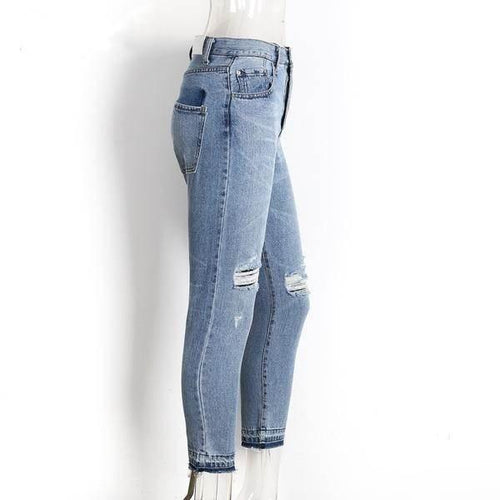 Vintage Ripped Boyfriend Jeans - SexyBling