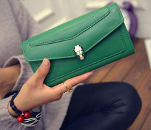 Load image into Gallery viewer, Sexy Snake Head Leather Women Wallet - SexyBling