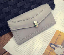 Load image into Gallery viewer, Sexy Snake Head Leather Women Wallet - SexyBling