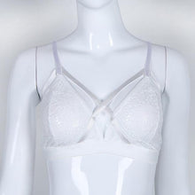 Load image into Gallery viewer, Diva Crochet Lace Flower Bralette - SexyBling