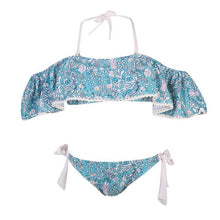 Load image into Gallery viewer, Halter Ruffle Bikini With Side Tie Cheeky Bottoms - SexyBling