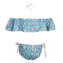 Load image into Gallery viewer, Halter Ruffle Bikini With Side Tie Cheeky Bottoms - SexyBling