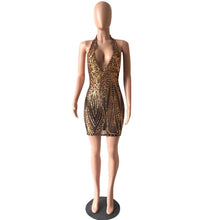 Load image into Gallery viewer, Exposing Gold Bodycon Party Dress - SexyBling