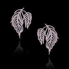 Load image into Gallery viewer, White-Gold Color Zircon Earrings - SexyBling