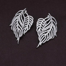 Load image into Gallery viewer, White-Gold Color Zircon Earrings - SexyBling