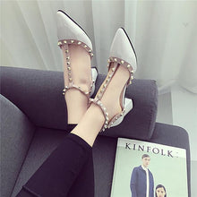 Load image into Gallery viewer, Belt Buckle Hollow Rivet Pumps - SexyBling