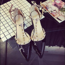 Load image into Gallery viewer, Belt Buckle Hollow Rivet Pumps - SexyBling