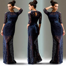 Load image into Gallery viewer, Glamorous Off Shoulder Embroided Floral Dress - SexyBling