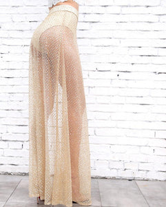 Beautiful Sequin Glitter Gold Skirt - SexyBling