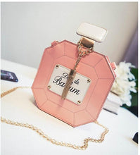 Load image into Gallery viewer, Perfume Bottle Leather Chain Clutch - SexyBling