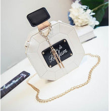 Load image into Gallery viewer, Perfume Bottle Leather Chain Clutch - SexyBling