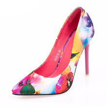 Load image into Gallery viewer, Flower Printed High Heels - SexyBling