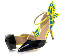 Load image into Gallery viewer, Butterfly Thin Heel Pumps - SexyBling