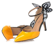 Load image into Gallery viewer, Butterfly Thin Heel Pumps - SexyBling