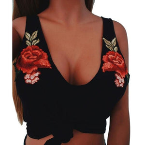 Tropical Party Embroided Tank top - SexyBling