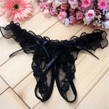 Load image into Gallery viewer, Low Waist Lace Thong Panties - SexyBling