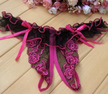 Load image into Gallery viewer, Low Waist Lace Thong Panties - SexyBling