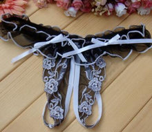 Load image into Gallery viewer, Low Waist Lace Thong Panties - SexyBling