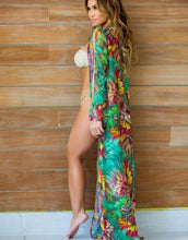 Load image into Gallery viewer, Floral Chiffon Long Tassel Beach Cardigan - SexyBling