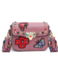 Load image into Gallery viewer, Flower Designer Leather Crossbody Clutch - SexyBling