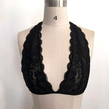 Load image into Gallery viewer, Exotic Mesh Lace Up Hollow Bralette - SexyBling