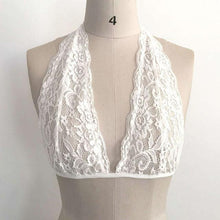 Load image into Gallery viewer, Exotic Mesh Lace Up Hollow Bralette - SexyBling