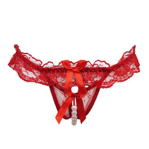 Exotic Bandage Pearl Lingerie Panties - SexyBling