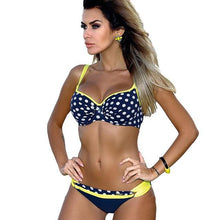 Load image into Gallery viewer, Retro Zebra Print Push Up Bikini - SexyBling