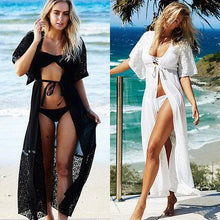 Load image into Gallery viewer, Hot Chiffon Lace Bikini Cover Up - SexyBling