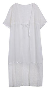 Hot Chiffon Lace Bikini Cover Up - SexyBling