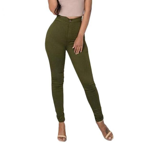 Hot High Waisted Candy Color Jeans - SexyBling