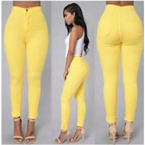 Hot High Waisted Candy Color Jeans - SexyBling