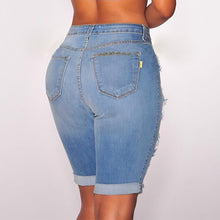 Load image into Gallery viewer, Naughty Knee High Denim Ripped Jeans - SexyBling